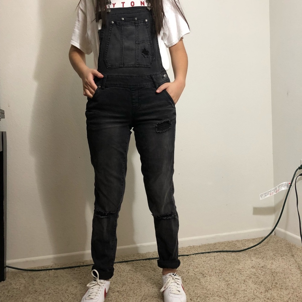 Black overalls